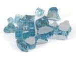 (Shown Above) Half Inch Crystals, Pacific Blue Fire Glass